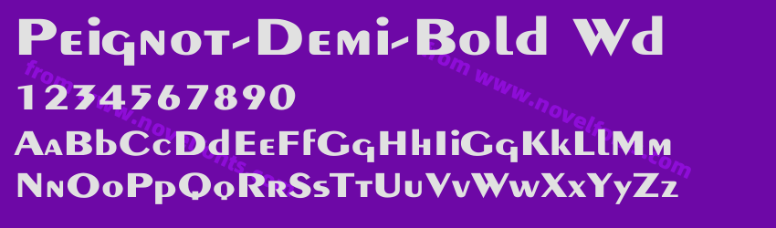 Peignot-Demi-Bold WdPreview