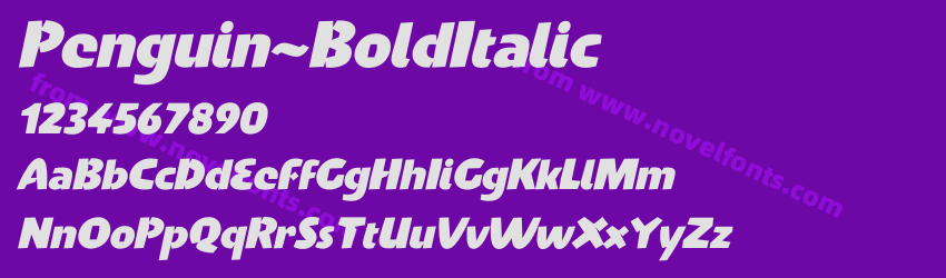 Penguin-BoldItalicPreview