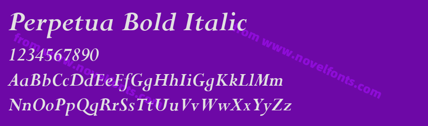 Perpetua Bold ItalicPreview