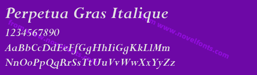 Perpetua Gras ItaliquePreview