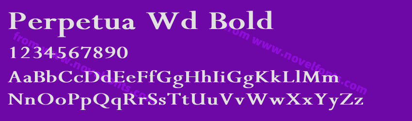 Perpetua Wd BoldPreview