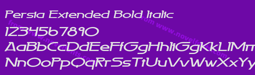 Persia Extended Bold ItalicPreview