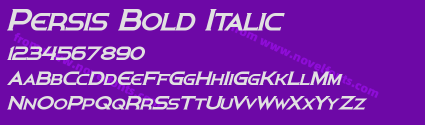 Persis Bold ItalicPreview