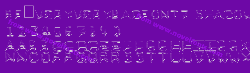 Pf_veryverybadfont7 ShadowPreview