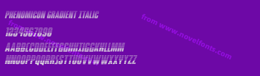 Phenomicon Gradient ItalicPreview
