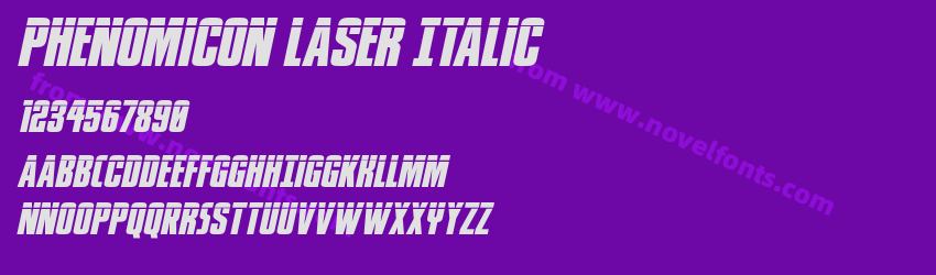 Phenomicon Laser ItalicPreview