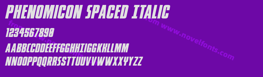 Phenomicon Spaced ItalicPreview