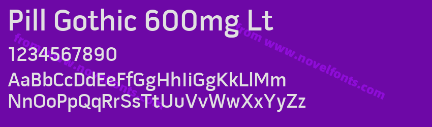 Pill Gothic 600mg LtPreview