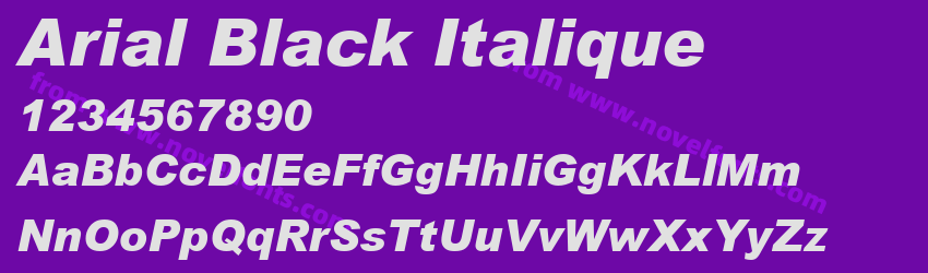 Arial Black ItaliquePreview