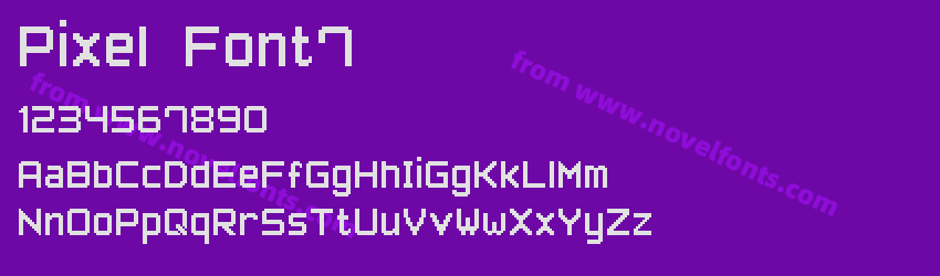 Pixel Font7Preview