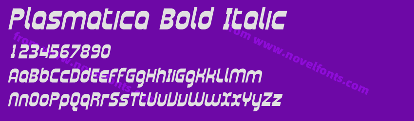 Plasmatica Bold ItalicPreview