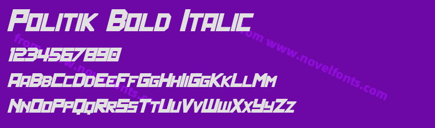 Politik Bold ItalicPreview