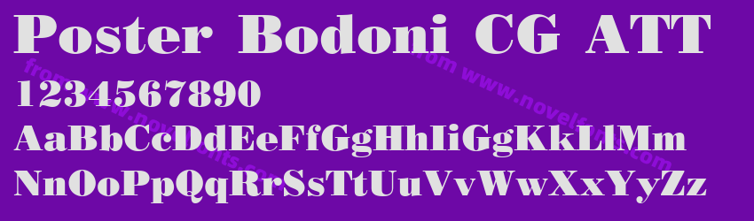 Poster Bodoni CG ATTPreview