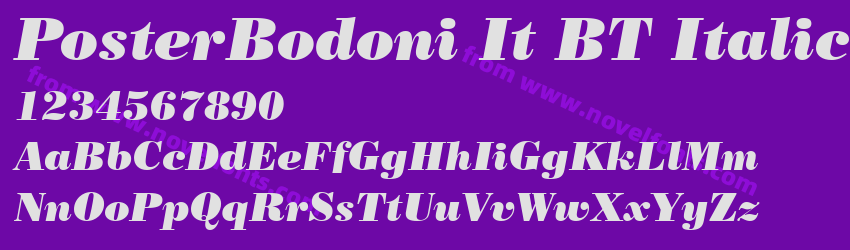 Poster Bodoni It BT ItalicPreview