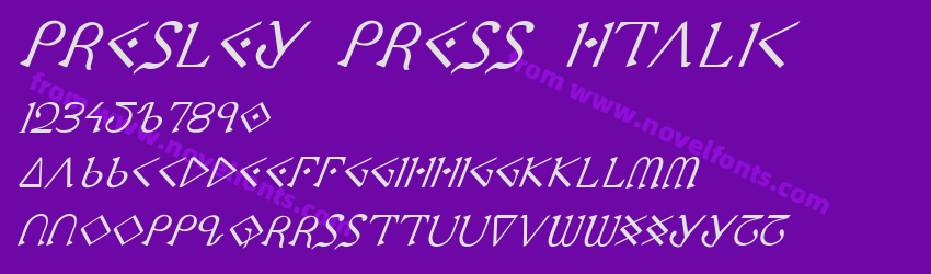 Presley Press ItalicPreview