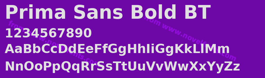 Prima Sans Bold BTPreview