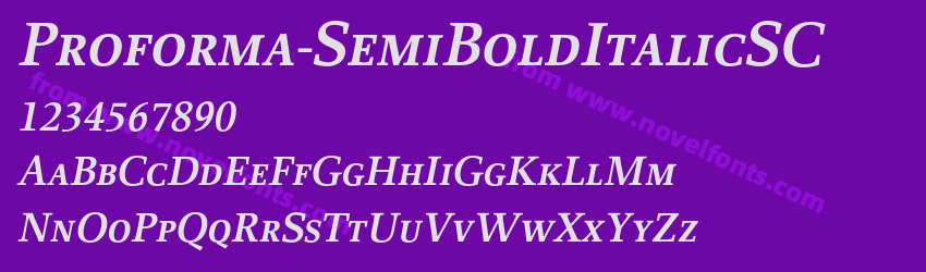 Proforma-SemiBoldItalicSCPreview