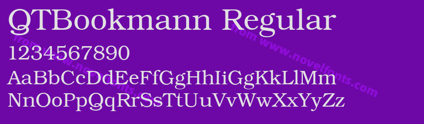 QTBookmann RegularPreview