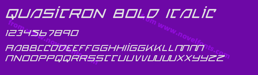 Quasitron Bold ItalicPreview