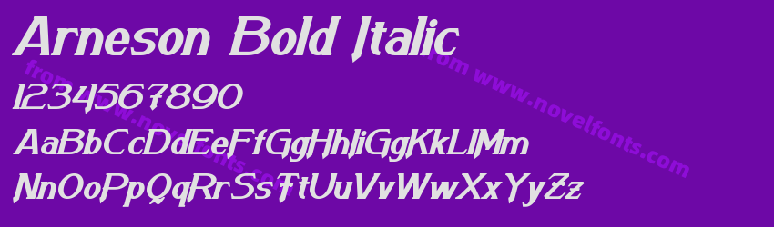 Arneson Bold ItalicPreview