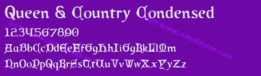 Queen & Country CondensedPreview