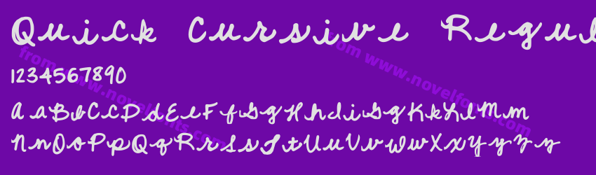 Quick Cursive RegularPreview