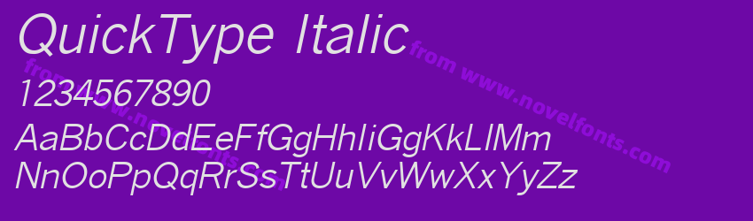 Quick Type ItalicPreview