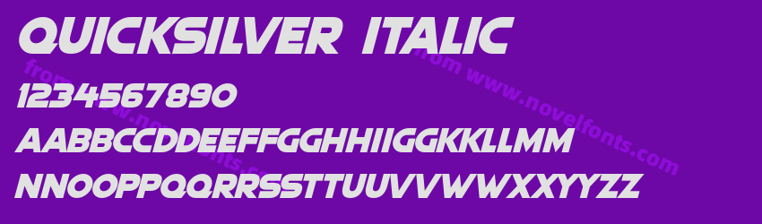 Quicksilver ItalicPreview