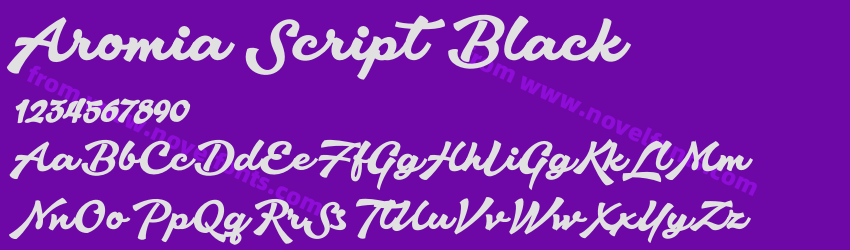 Aromia Script BlackPreview