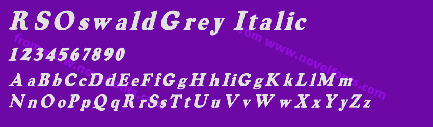 RSOswaldGrey ItalicPreview