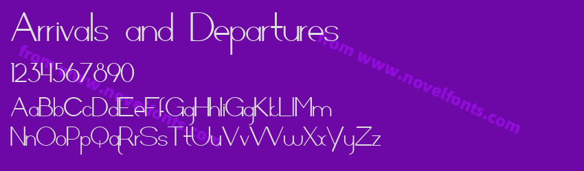 Arrivals and DeparturesPreview