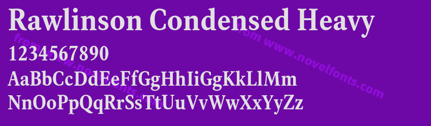 Rawlinson Condensed HeavyPreview