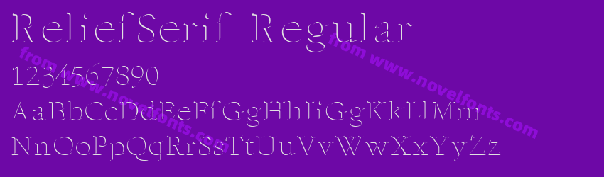 ReliefSerif RegularPreview