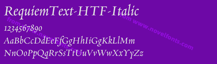 RequiemText-HTF-ItalicPreview