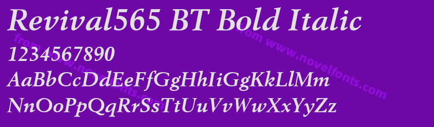 Revival565 BT Bold ItalicPreview