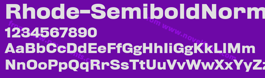 Rhode-SemiboldNormalPreview