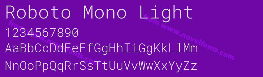 Roboto Mono LightPreview