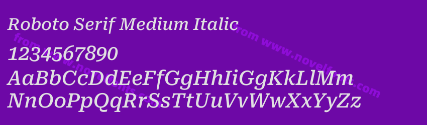 Roboto Serif Medium ItalicPreview