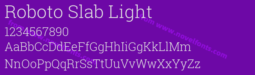 Roboto Slab LightPreview