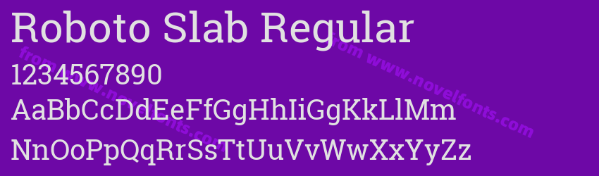 Roboto Slab RegularPreview