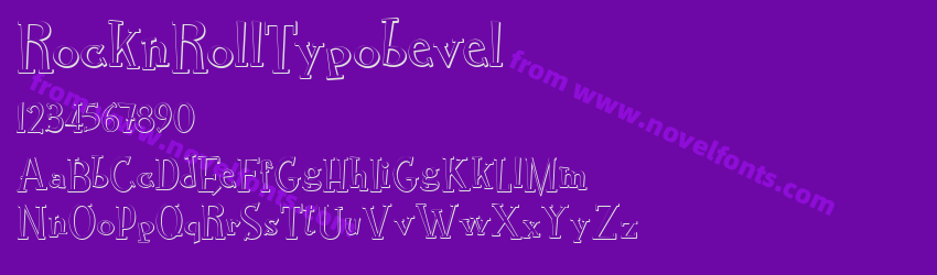 RocknRollTypobevelPreview