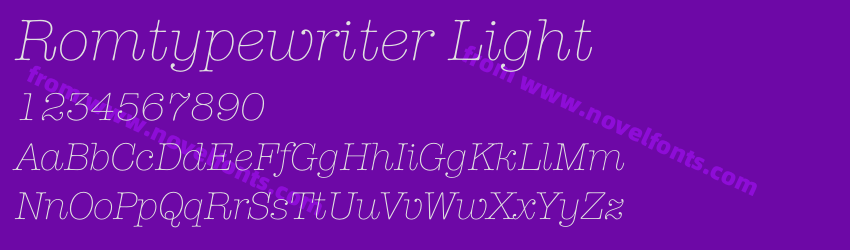 Romtypewriter LightPreview