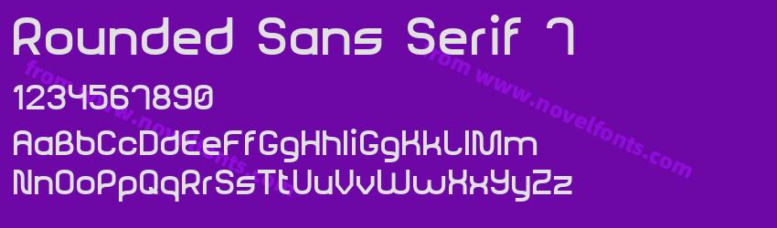 Rounded Sans Serif 7Preview