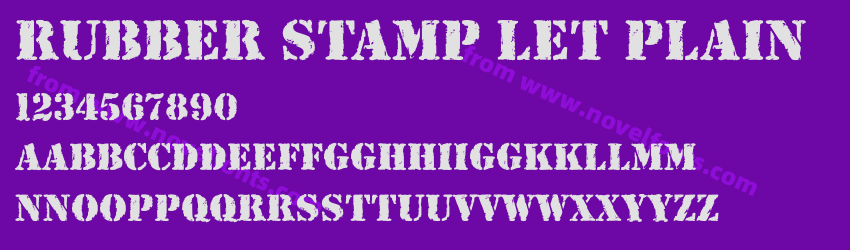 Rubber Stamp LET PlainPreview