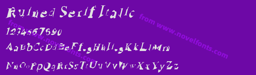 Ruined Serif ItalicPreview