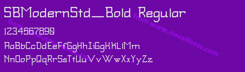 SBModernStd_Bold RegularPreview