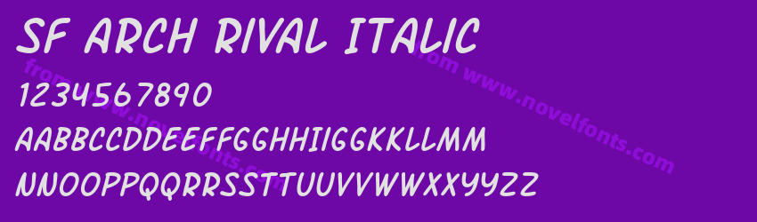 SF Arch Rival ItalicPreview