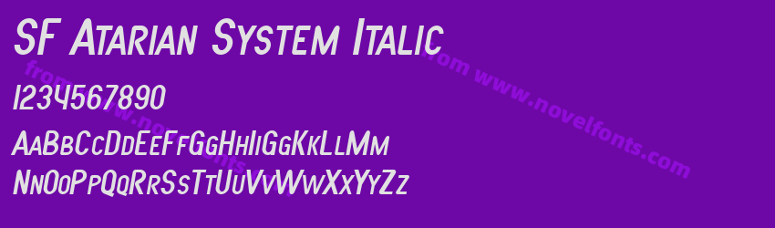 SF Atarian System ItalicPreview