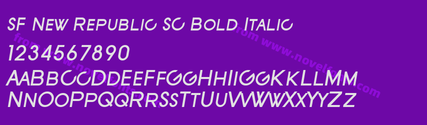 SF New Republic SC Bold ItalicPreview