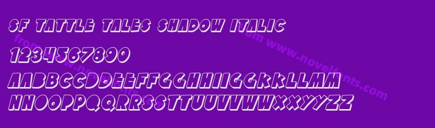 SF Tattle Tales Shadow ItalicPreview